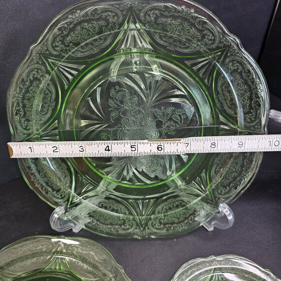 Uranium Depression Plates Set Of 3 Collectible Highly Ornate Geiger Tested - Picture 8 of 12